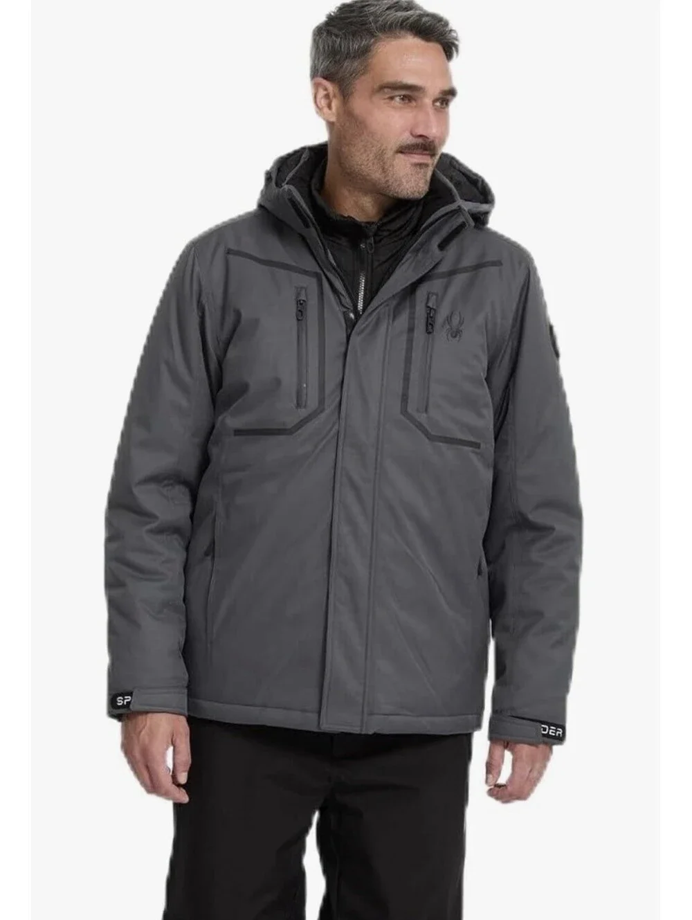 Spyder 3-in-1 Snow Ski System Jacket Detachable Hood Men’s XL Polar NWT $299